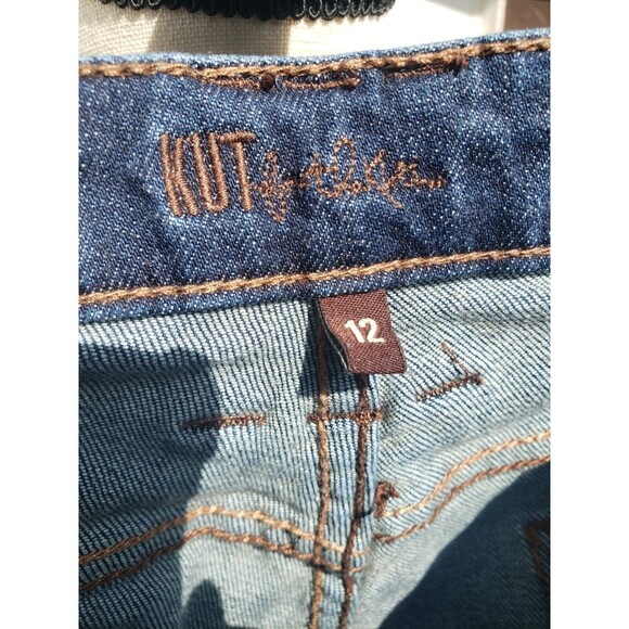 Kut From The Kloth Women's Diana Skinny Jeans Dark Wash Size 12 Blue Denim - Picture 8 of 16